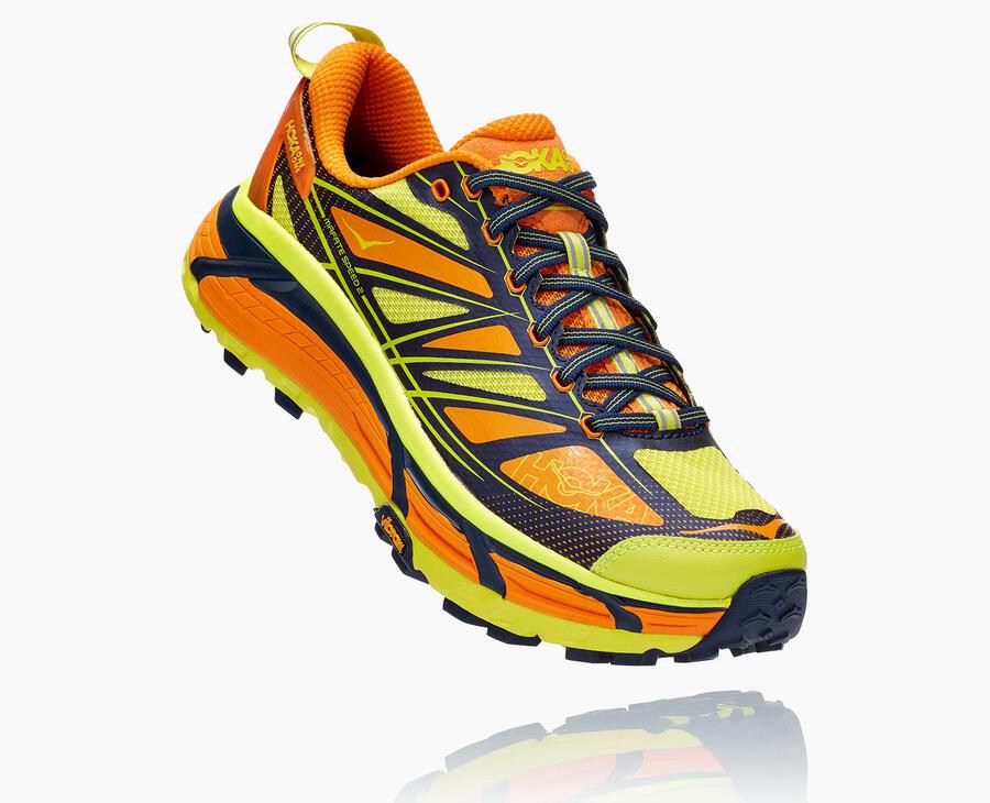 Zapatillas Trail Hoka One One Hombre - Mafate Speed 2 - Doradas Claro/Rosas - VRY157826